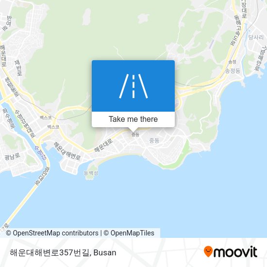 해운대해변로357번길 map