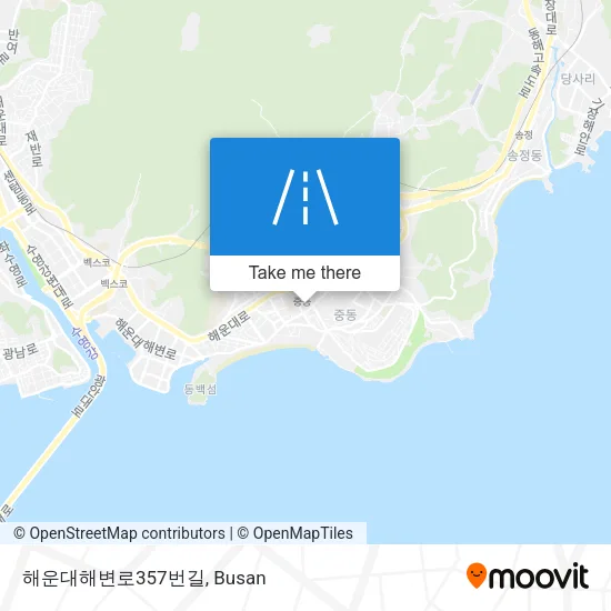 해운대해변로357번길 map