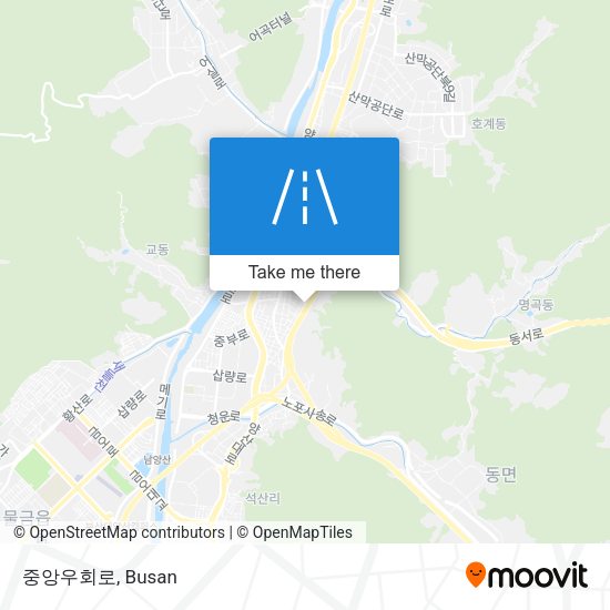 중앙우회로 map