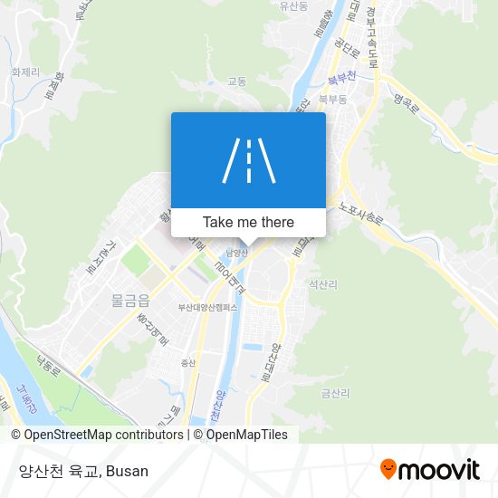 양산천 육교 map