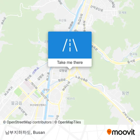 남부지하차도 map