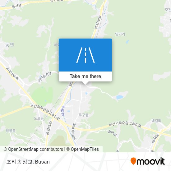 조리송정교 map