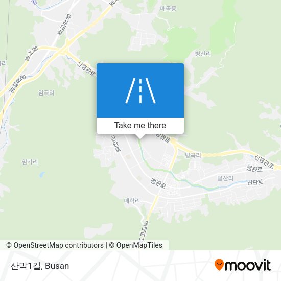 산막1길 map