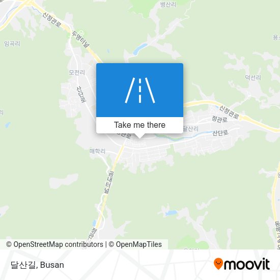 달산길 map