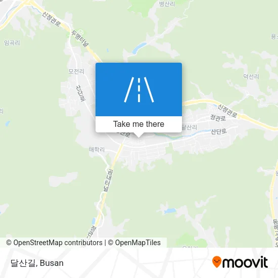 달산길 map