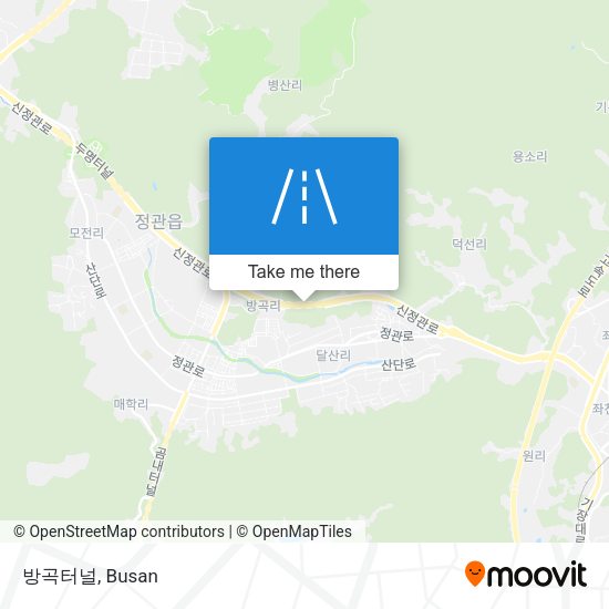 방곡터널 map