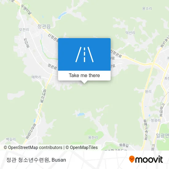 정관 청소년수련원 map