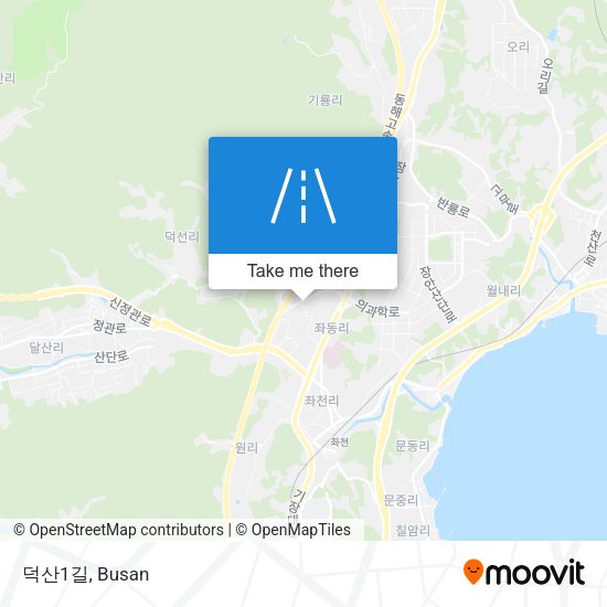 덕산1길 map
