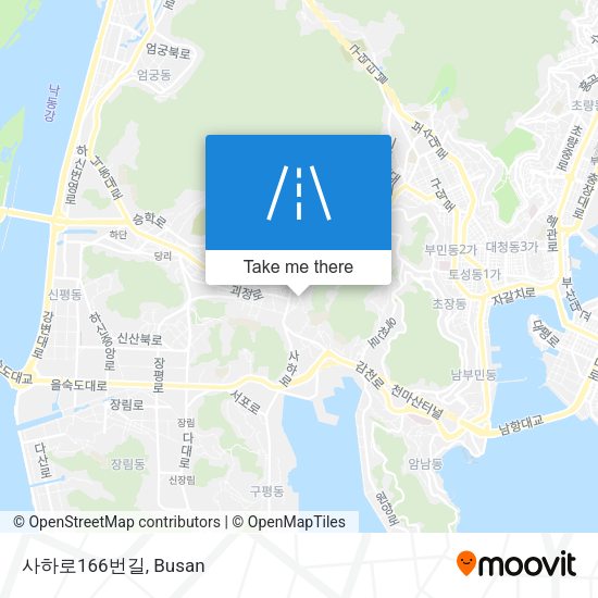 사하로166번길 map