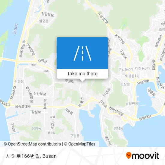 사하로166번길 map