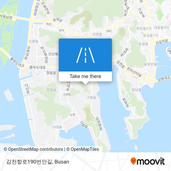 감천항로190번안길 map
