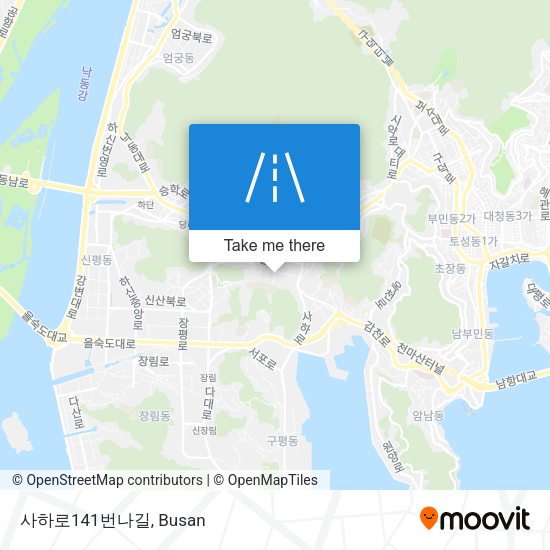 사하로141번나길 map