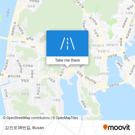 감천로38번길 map