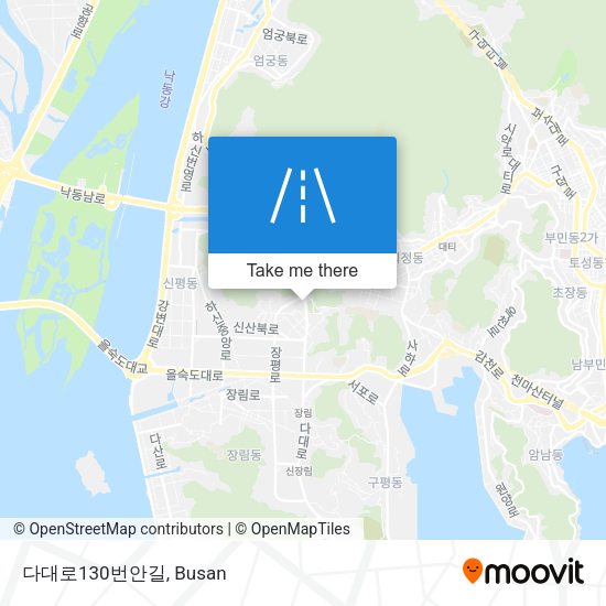 다대로130번안길 map
