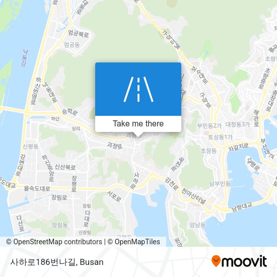 사하로186번나길 map