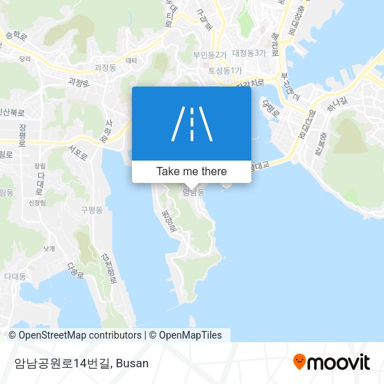 암남공원로14번길 map