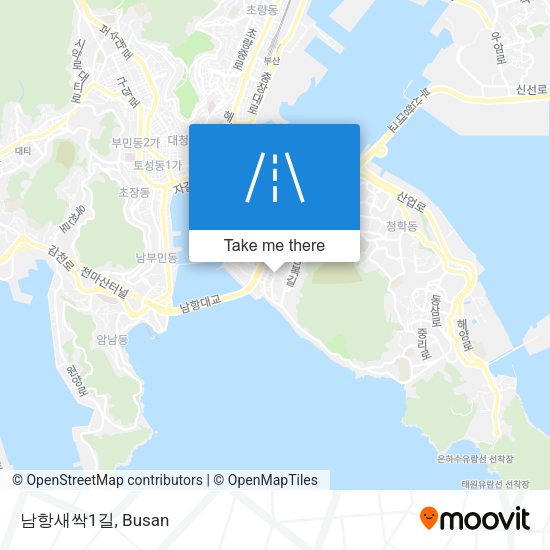 남항새싹1길 map