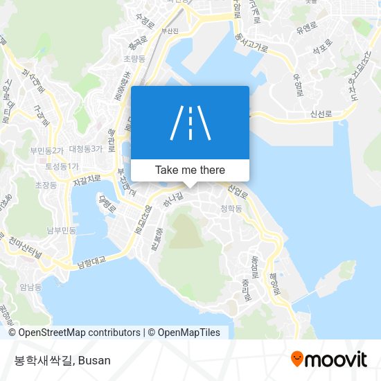 봉학새싹길 map