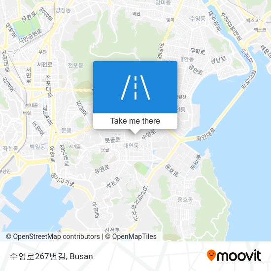 수영로267번길 map