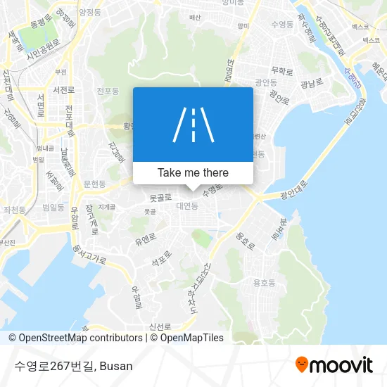 수영로267번길 map
