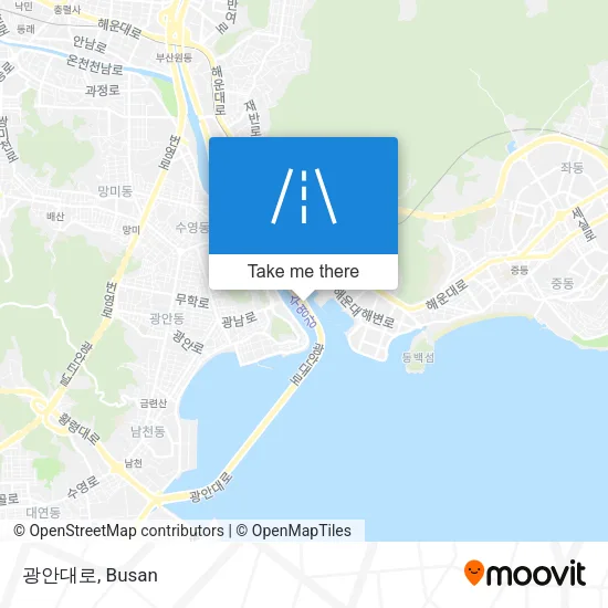 광안대로 map