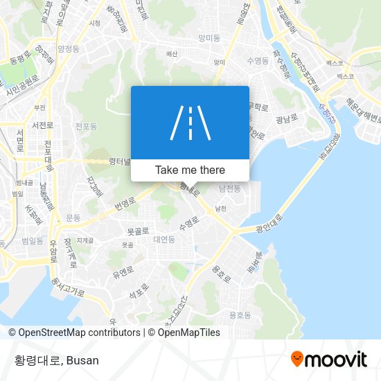 황령대로 map