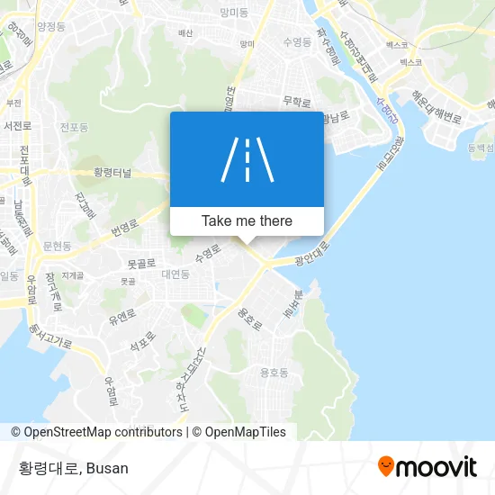 황령대로 map