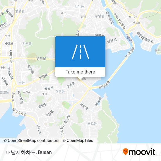 대남지하차도 map