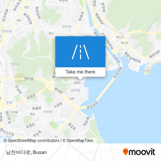 남천바다로 map