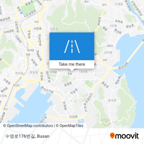 수영로176번길 map