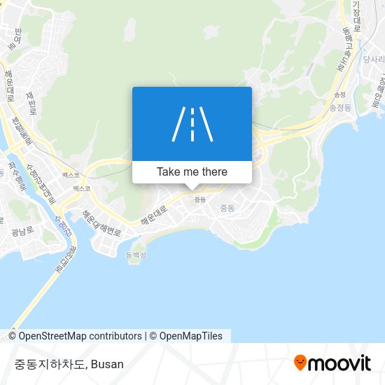 중동지하차도 map