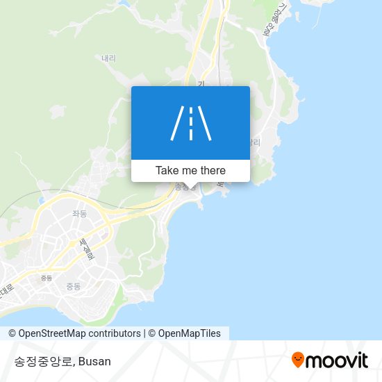 송정중앙로 map