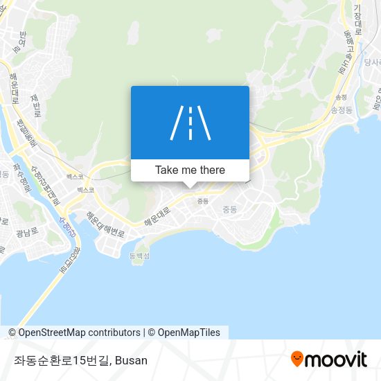 좌동순환로15번길 map