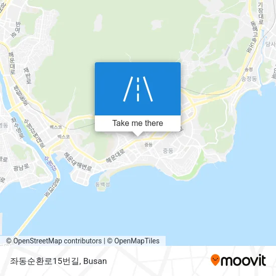 좌동순환로15번길 map