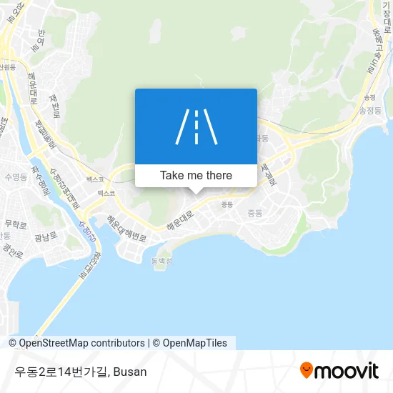 우동2로14번가길 map