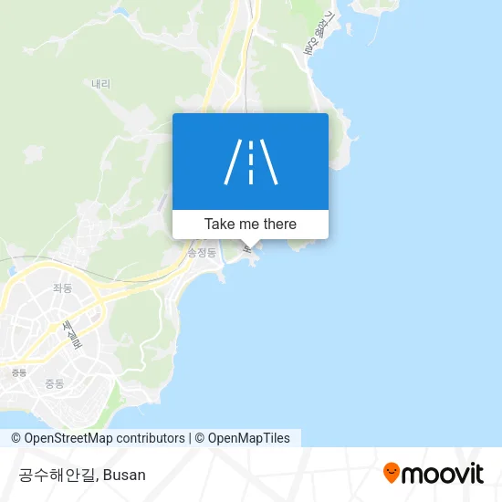 공수해안길 map