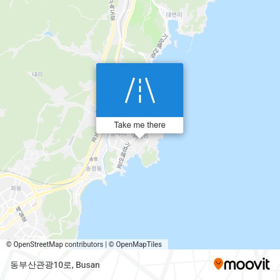 동부산관광10로 map