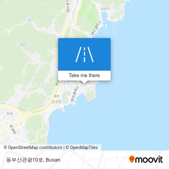 동부산관광10로 map