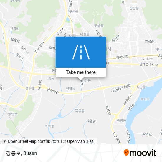 강동로 map