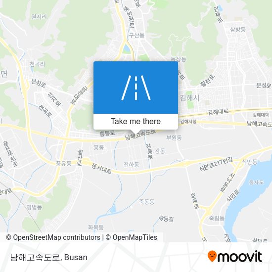남해고속도로 map