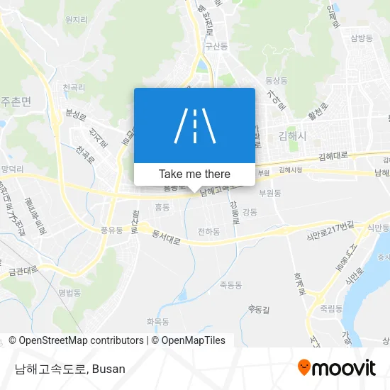 남해고속도로 map