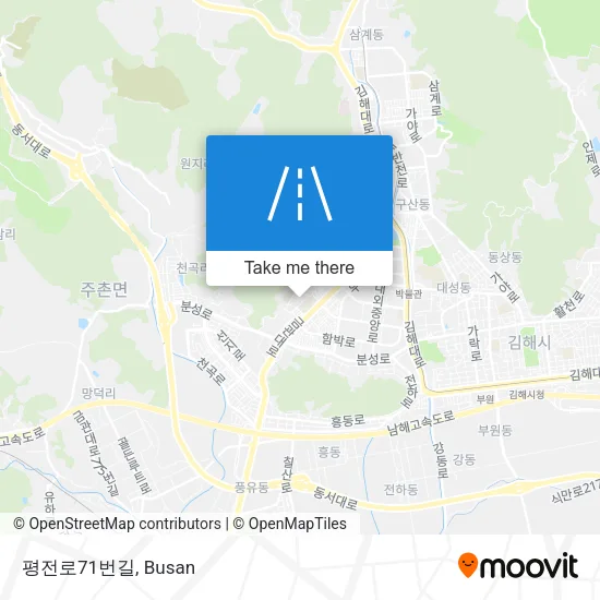 평전로71번길 map