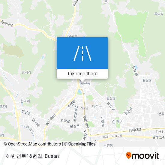 해반천로16번길 map