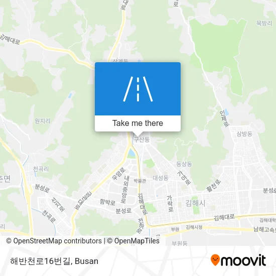 해반천로16번길 map