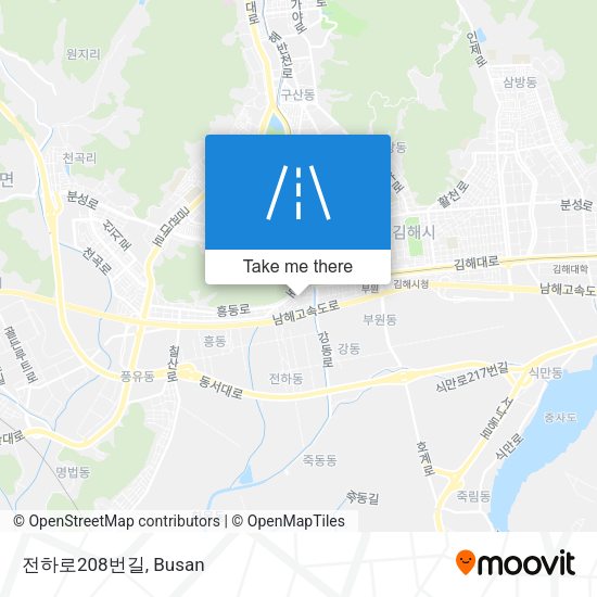 전하로208번길 map