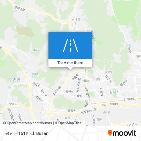 평전로161번길 map