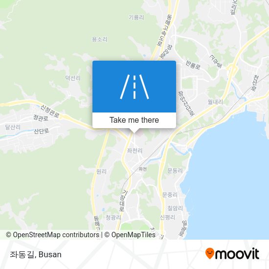 좌동길 map
