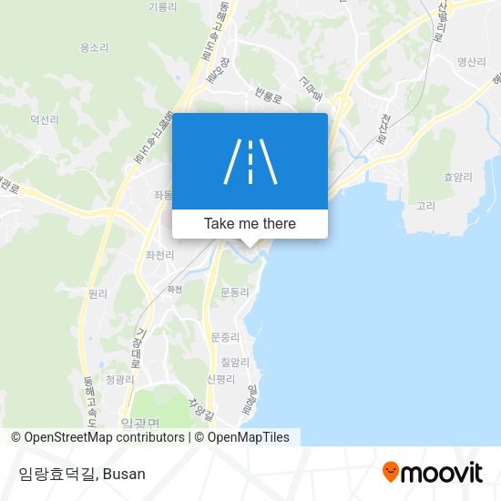 임랑효덕길 map