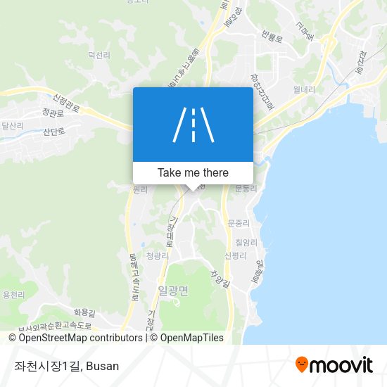 좌천시장1길 map