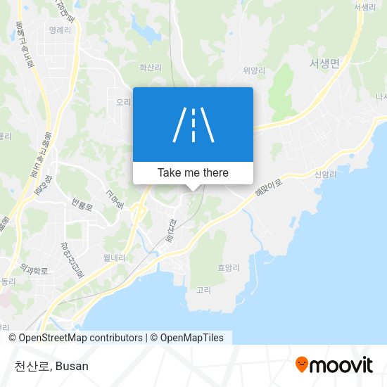 천산로 map
